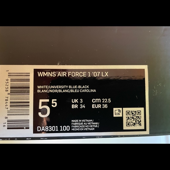 New! “COLOR CHANGING “ Nike Woman’s UV Air Force 1 ‘07 LX - Picture 5 of 5